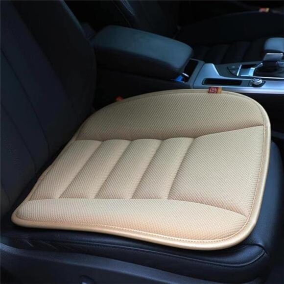 Memory Foam Car Seat Cushion Pad Office Chair Cushion Non Slip Breathable Khaki - Picture 7 of 7